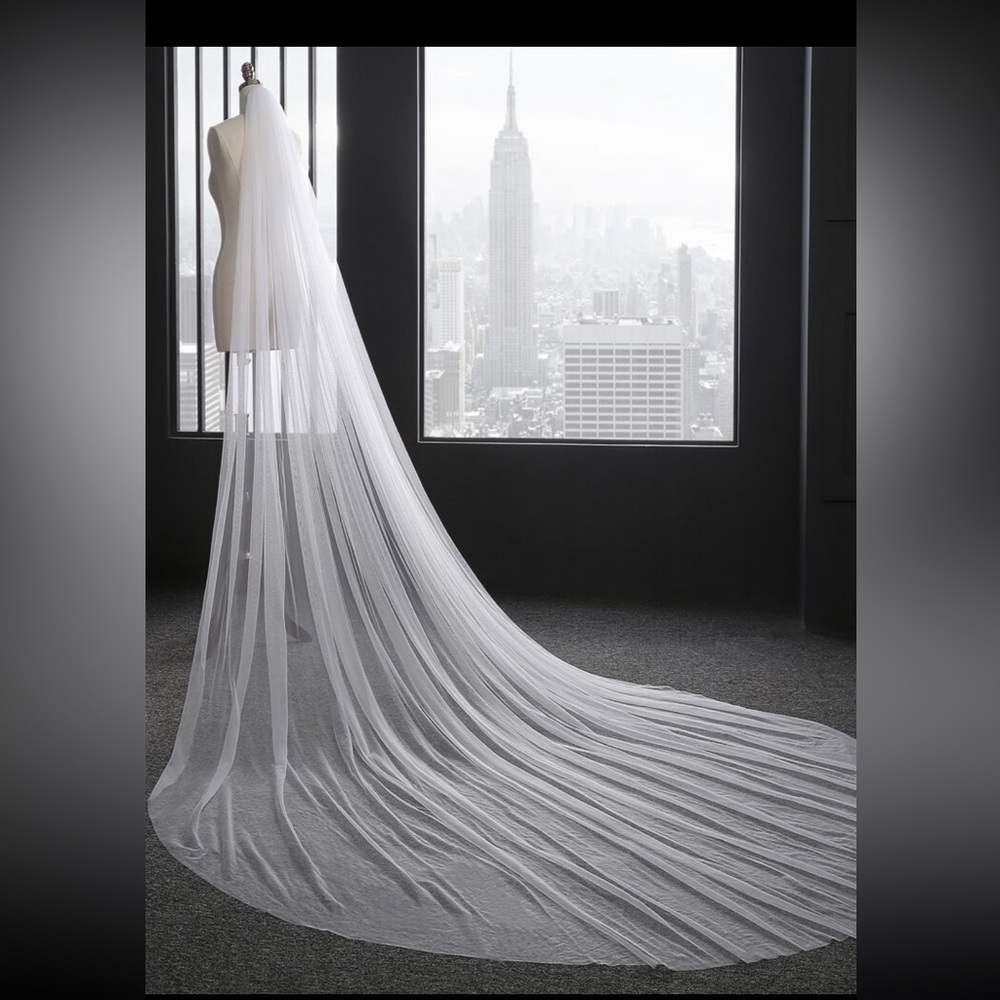 Elegant White Bridal Veil